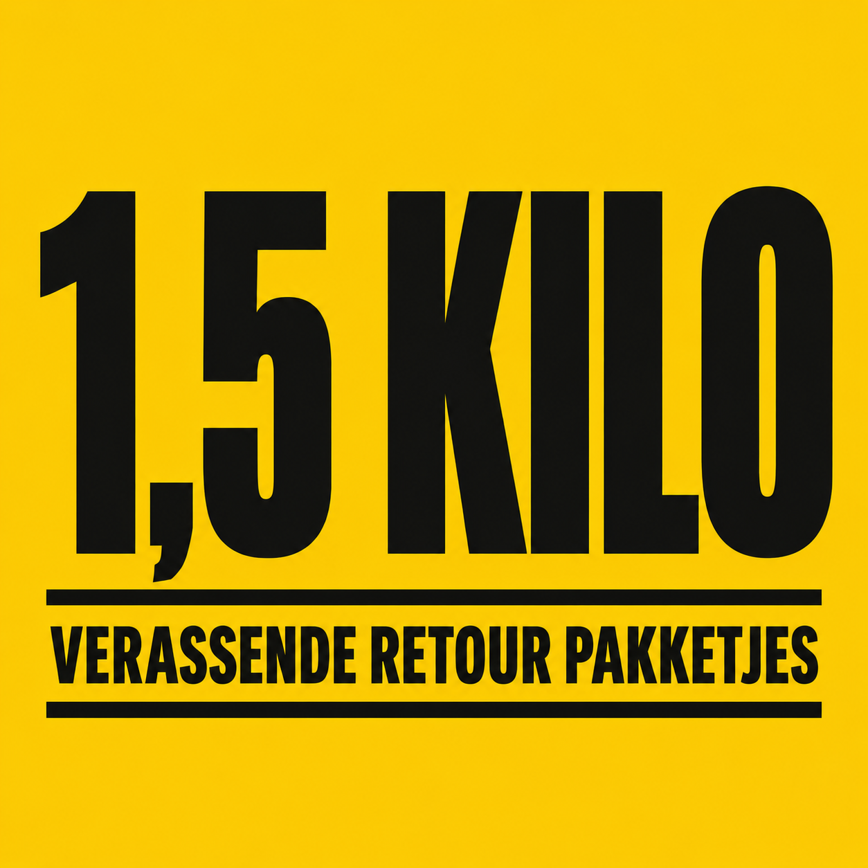 1,5 kilo (incl gratis verzending)
