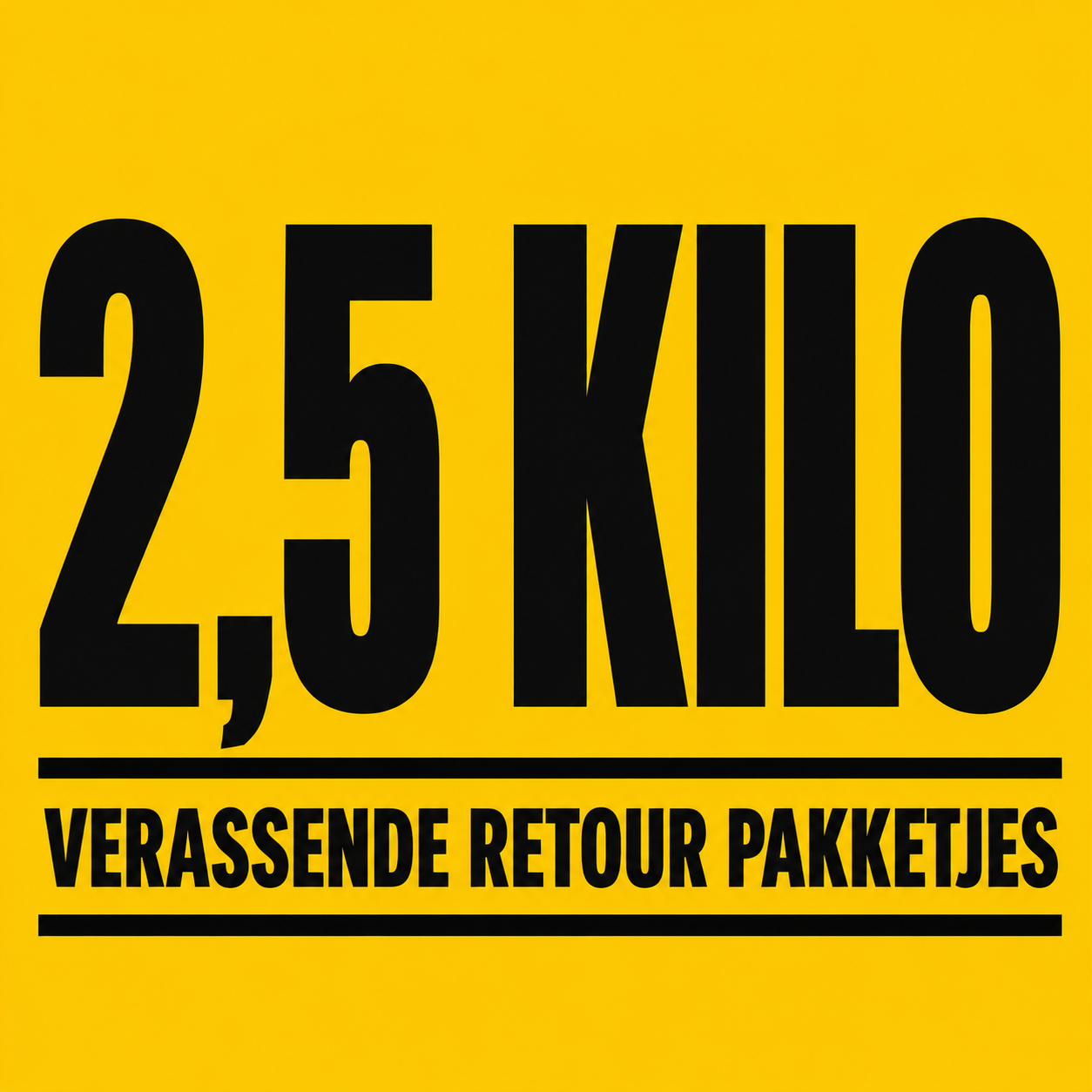2,5 kilo (incl gratis verzending)