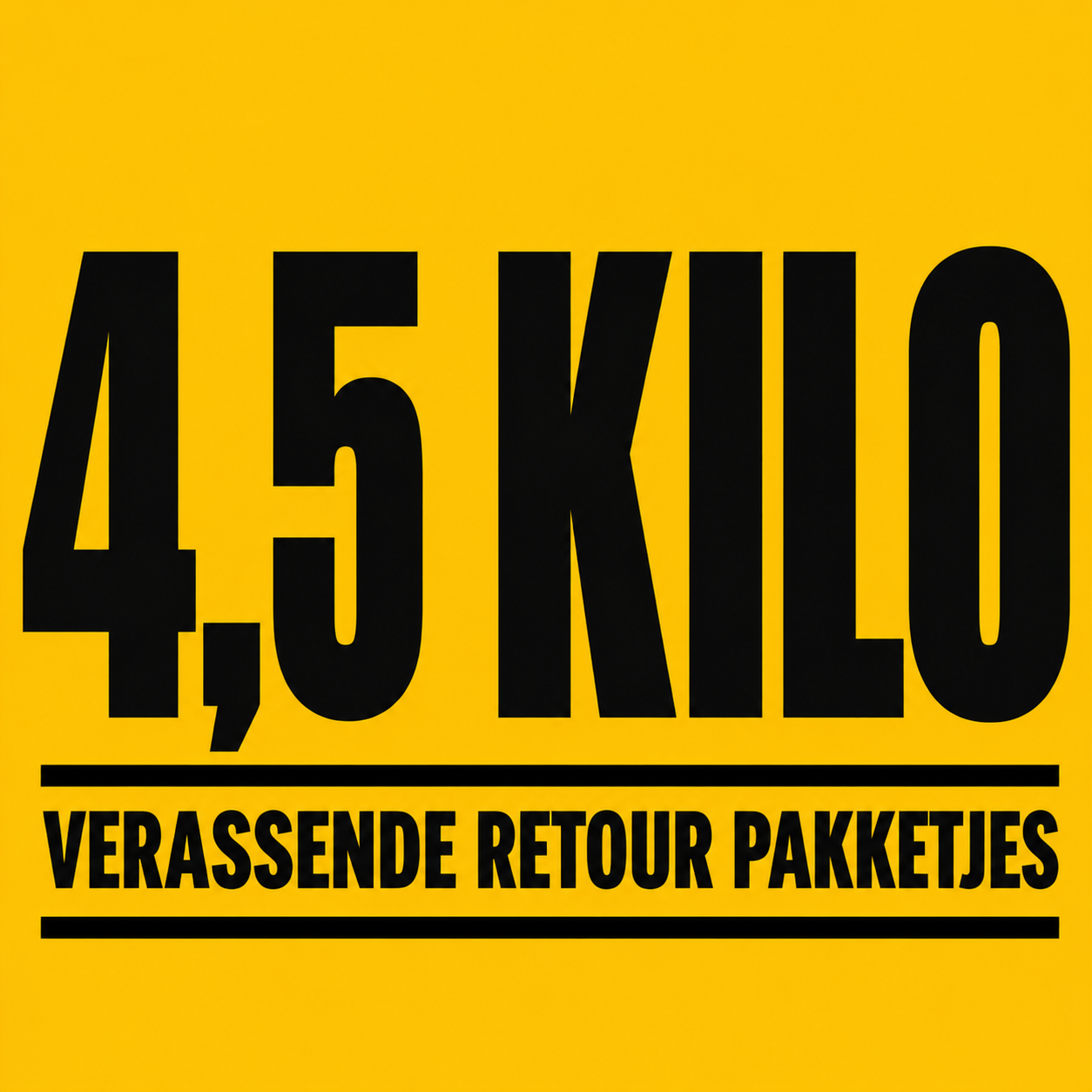 4,5 kilo (incl gratis verzending)